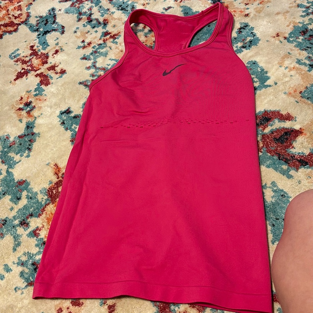 Nike pink running  tank top